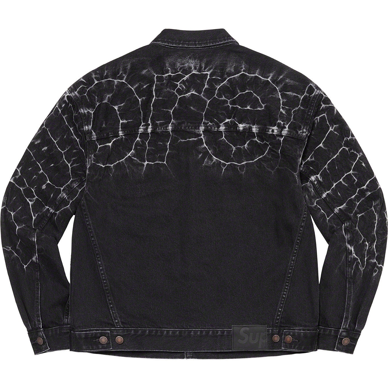 Shibori Denim Trucker Jacket view 7